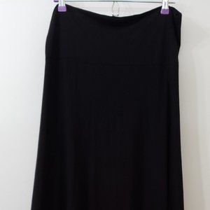 LuLaRoe Solid Black Maxi Skirt